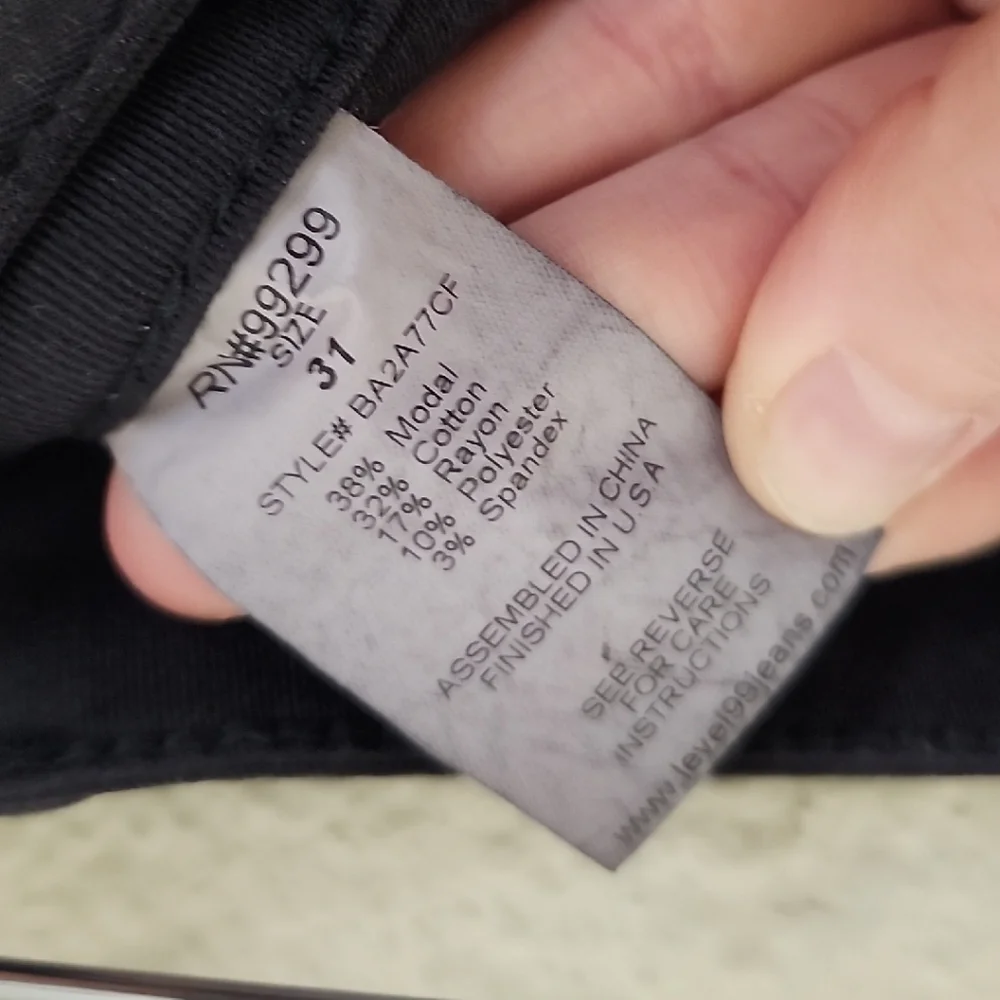 Level 99 Black Skinny Jeans Full-Length - Picture 3 of 12